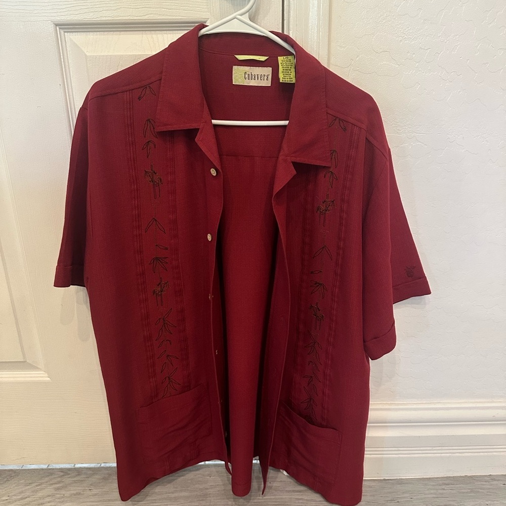 Men's Red Short Sleeve Jacket